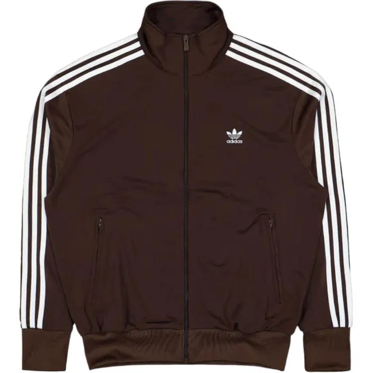 Куртка спортивная с высоким воротником three-stripe Adidas Originals, Brown