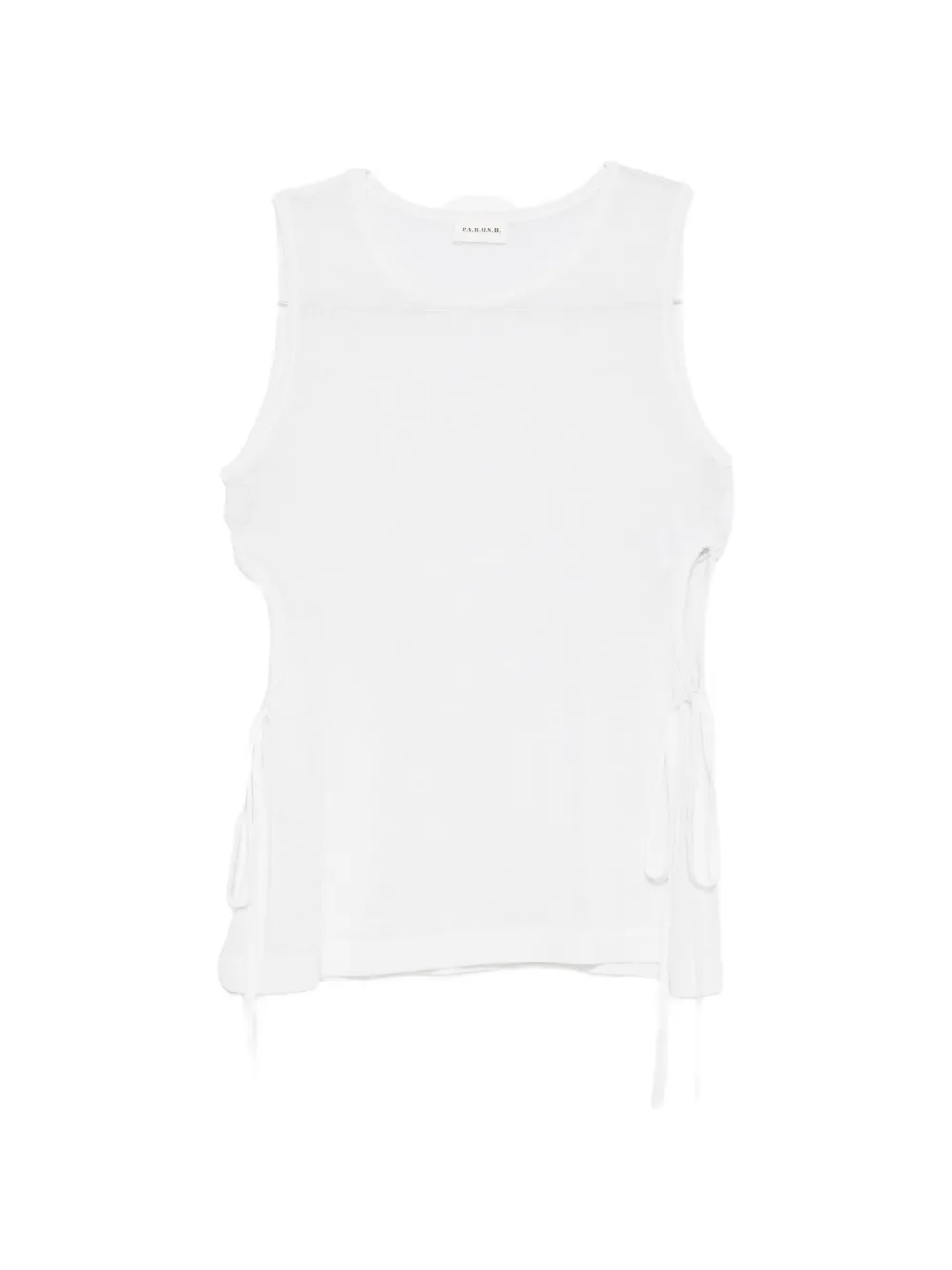 

Трикотаж с завязками сбоку P.A.R.O.S.H., белый