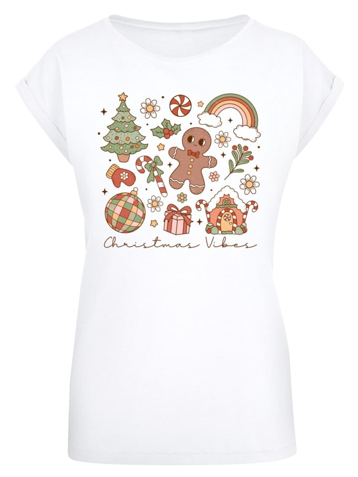 

Футболка F4NT4STIC T-Shirt Weihnachten Vibes Cozy Cute Winter, белый