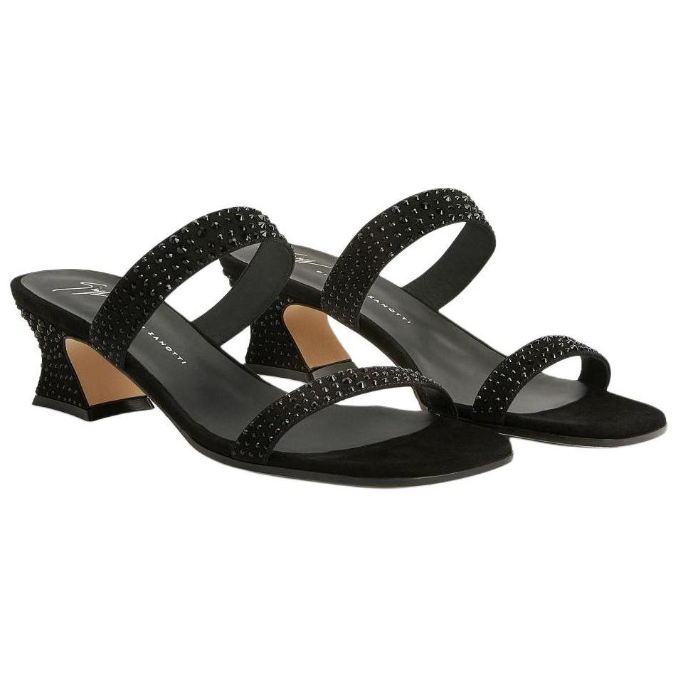 Giuseppe Zanotti Джузеппе Занотти GZ Слайды 4,5 см женские черные — фото 4