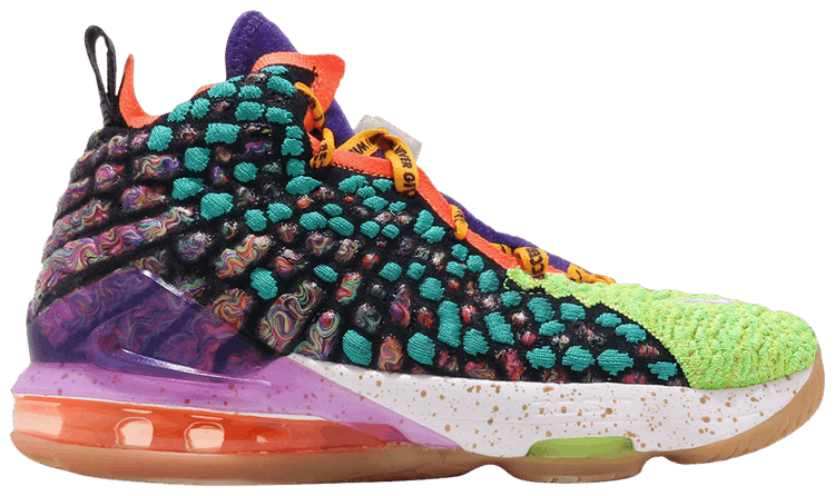

Кроссовки Nike LeBron 17 GS 'What The', разноцветный