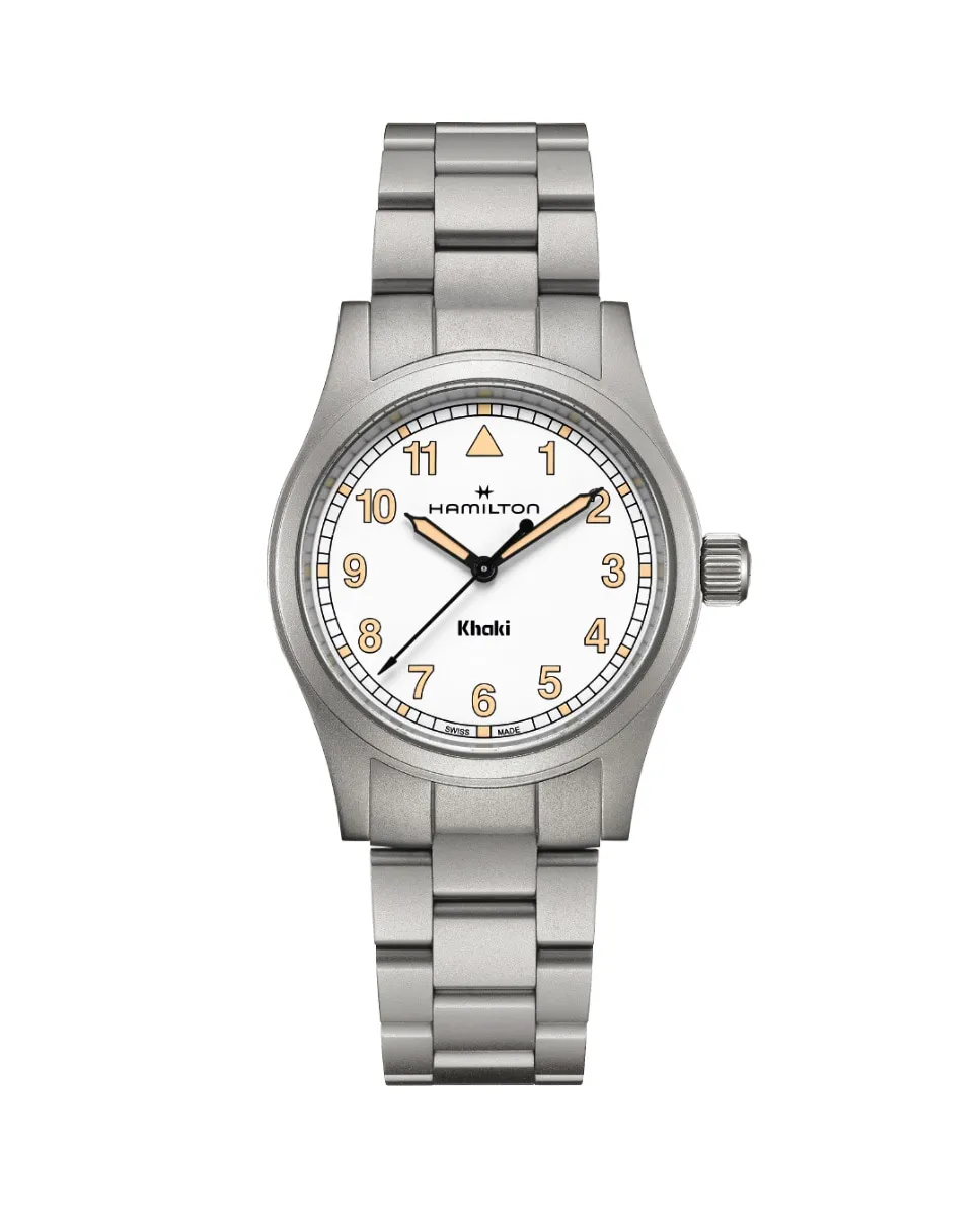 

Мужские часы Khaki Field Quartz 38 мм H69401110 из стали Hamilton, серебряный