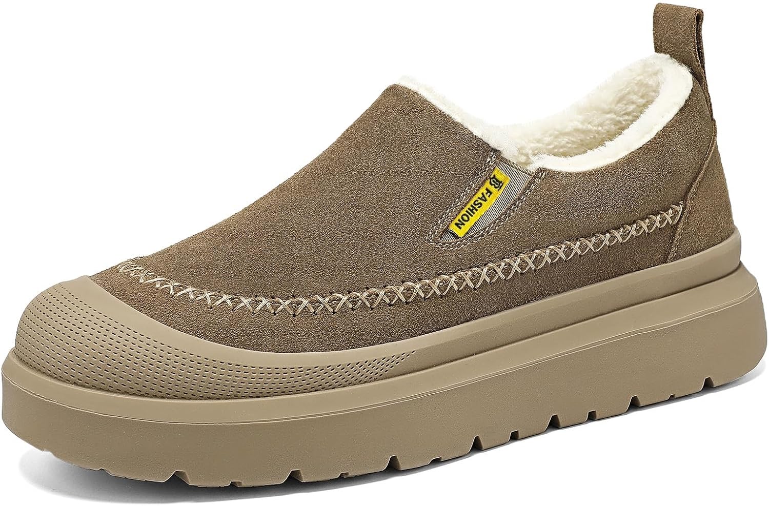 

Мужские зимние ботинки ZPLMIDE, снегоходные, на платформе, коричневые короткие, теплые и удобные, с меховой подкладкой, для дома и улицы