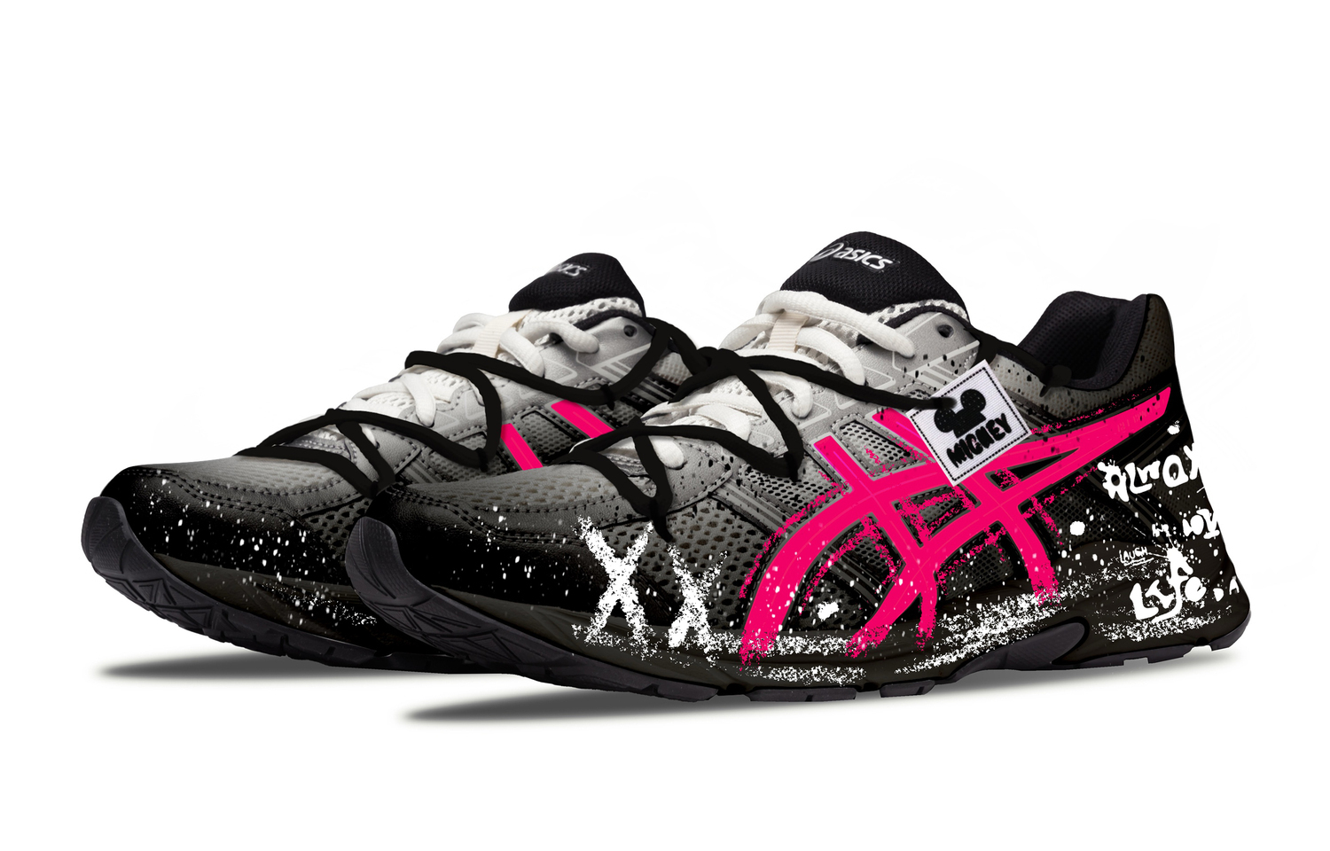 Мужские кроссовки Gel Contend 4 Low top Black/Pink ASICS, черный/розовый — фото 4