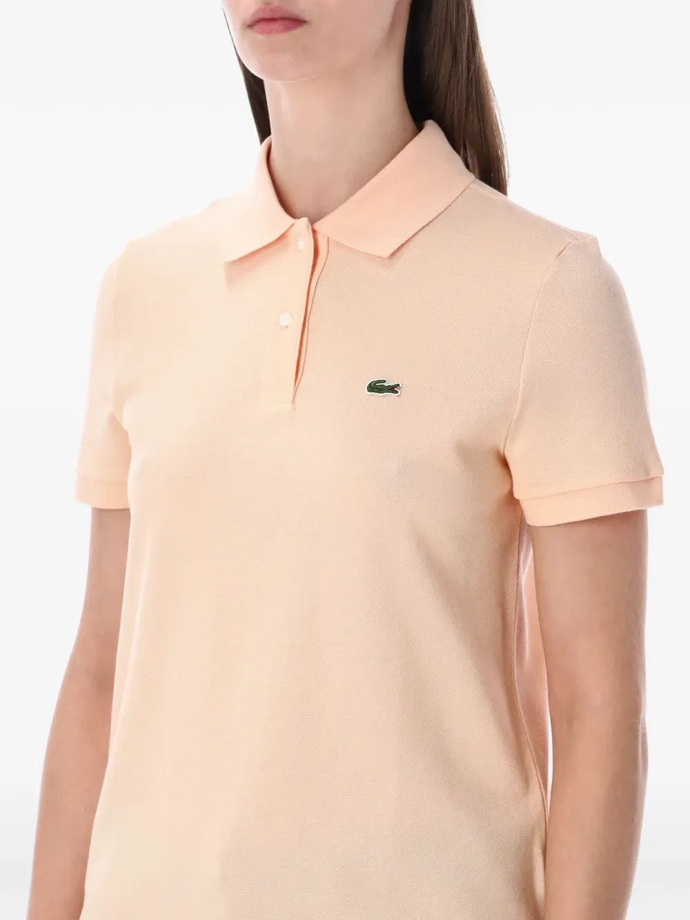 Поло Lacoste, оранжевый — фото 3
