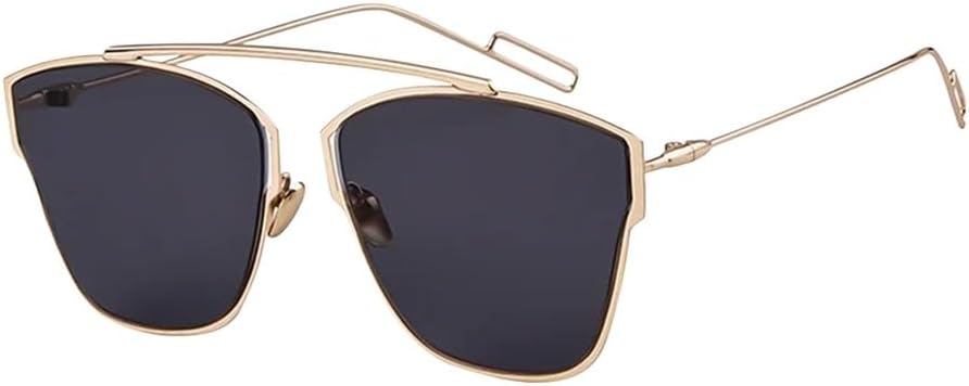 

Модные солнцезащитные очки «кошачий глаз» с металлическими линзами, женские, в стиле ретро, ​​мужские, винтажные, с зеркальными линзами, защита от ультрафиолета UV400 UJNHGQ, C10