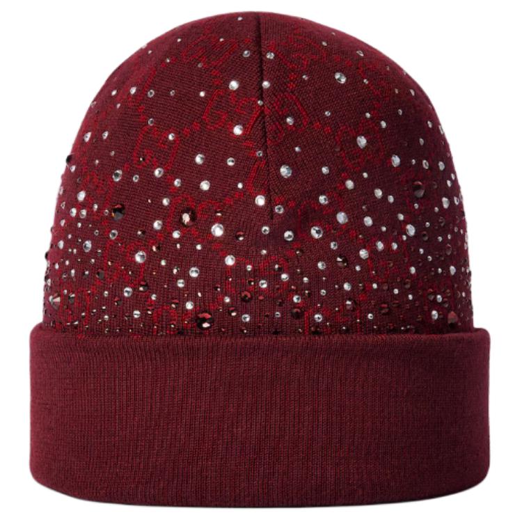 

GG Wool Beanies Женские Бордовый GUCCI, красный