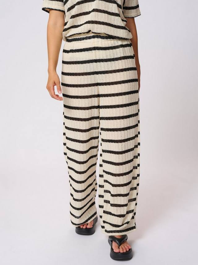 

Брюки KAedith из хлопковой смеси в полоску KAFFE, Cream/Multi