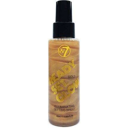 

Готовый набор Glow Makeup Fixing Spray Shimmer Finish Ultra-Fine Formula Gold W7