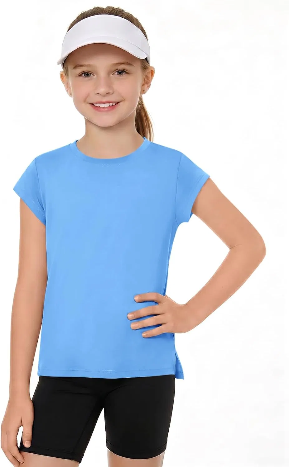 Детская футболка для активного отдыха Haloumoning, Sky Blue, 5-14 лет