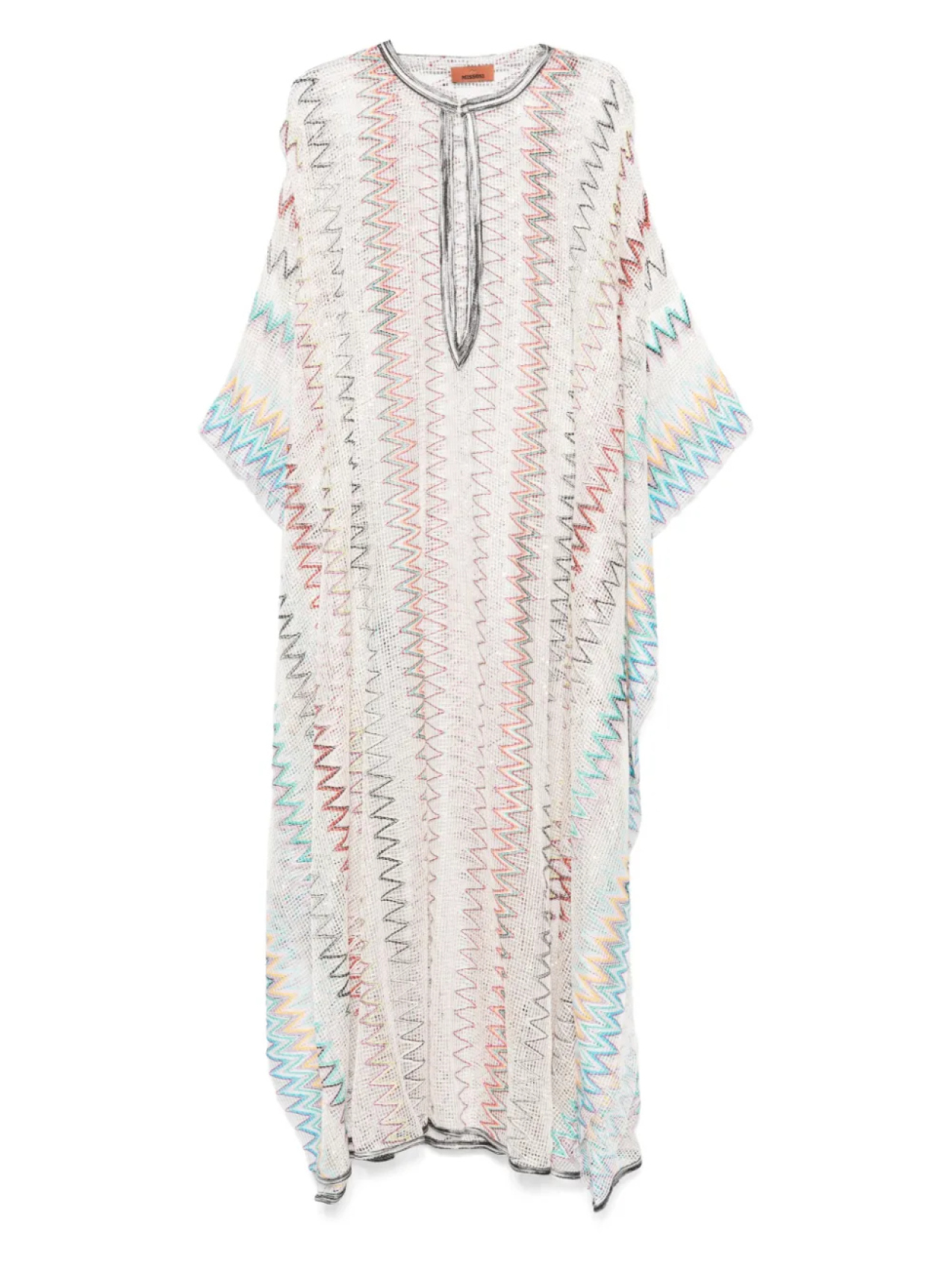 

Пляжный кафтан Missoni ажурной вязки, нейтральный