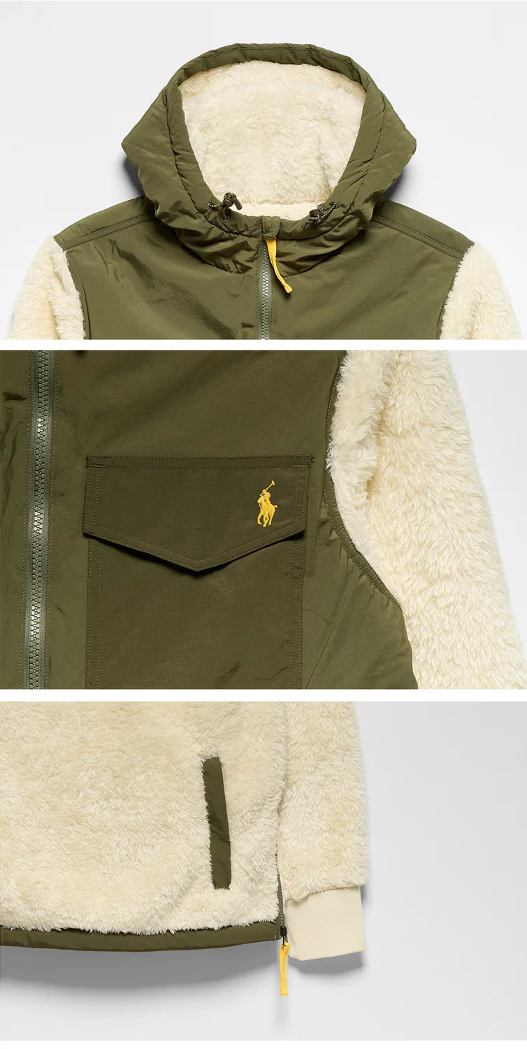 Мужская гибридная худи натурального цвета от Polo Ralph Lauren — фото 4