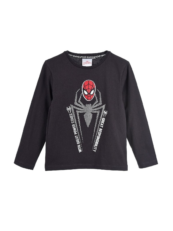 

Рубашка с длинным рукавом Spiderman, серый