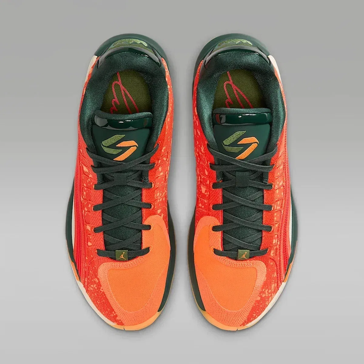 Мужские баскетбольные кроссовки Air Jordan Luka 4 IB7903-300 оранжевого цвета TF9878 — фото 4