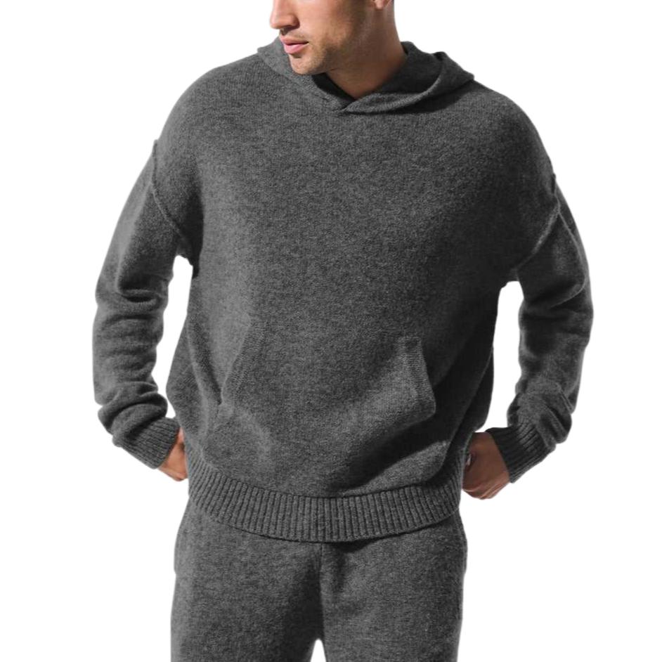 

Новый класс свитшот мужской Alo Yoga, platinum серый