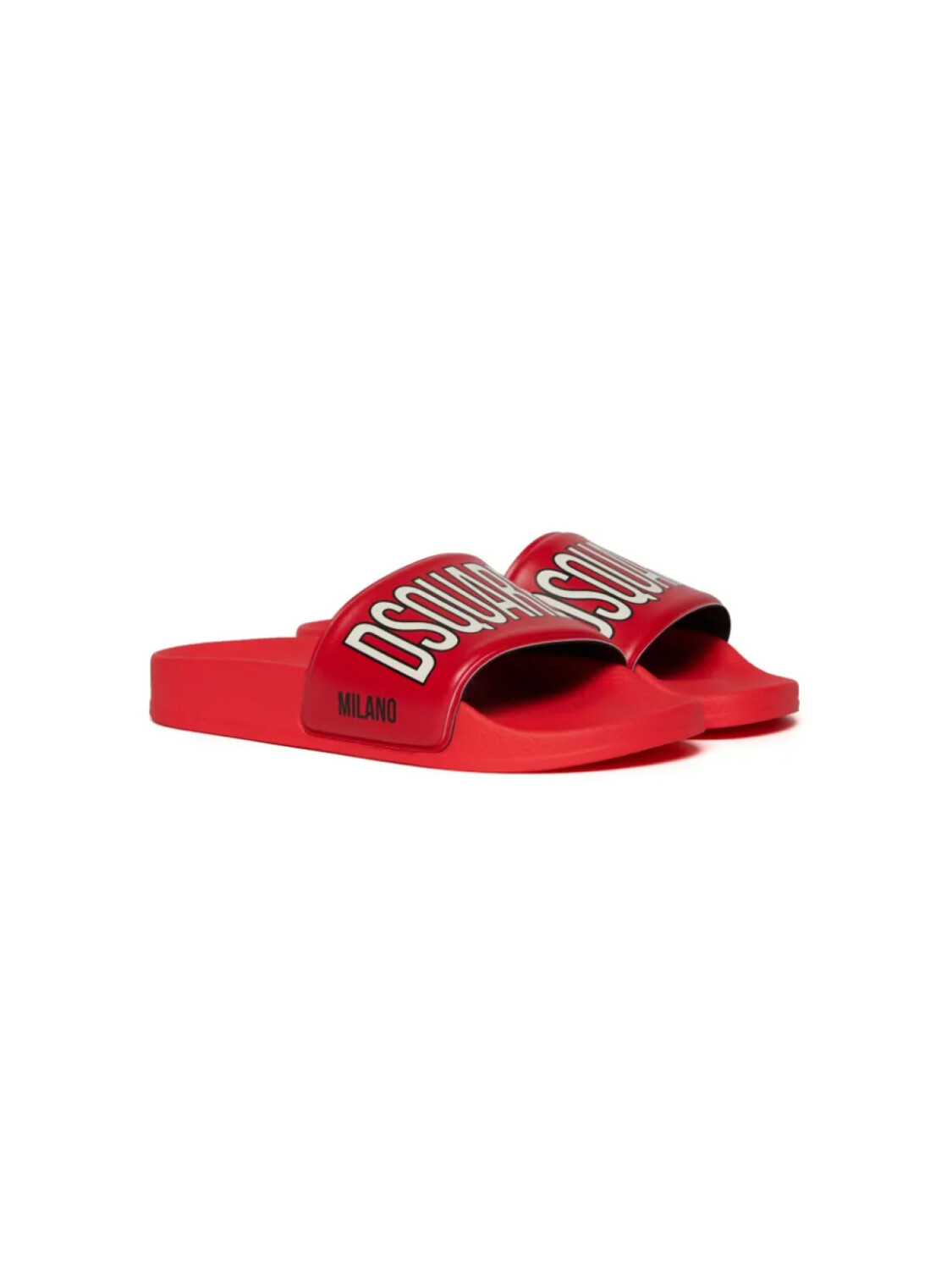 

DSQUARED2 KIDS шлепанцы с логотипом, красный