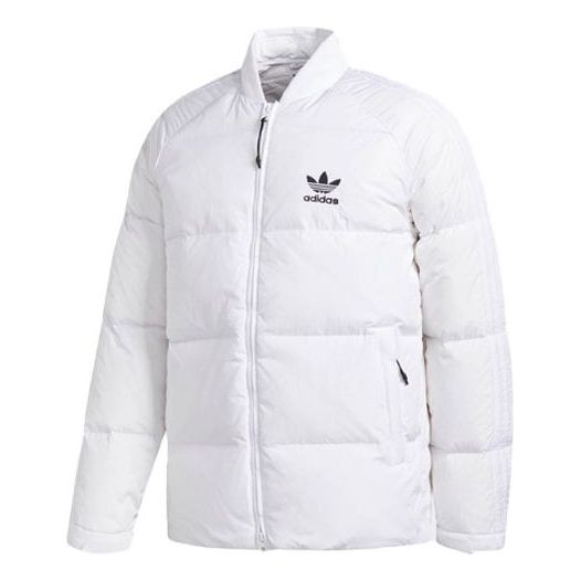 

Пуховик adidas originals Baseball Collar Casual Sports Stay Warm Down Jacket White, белый