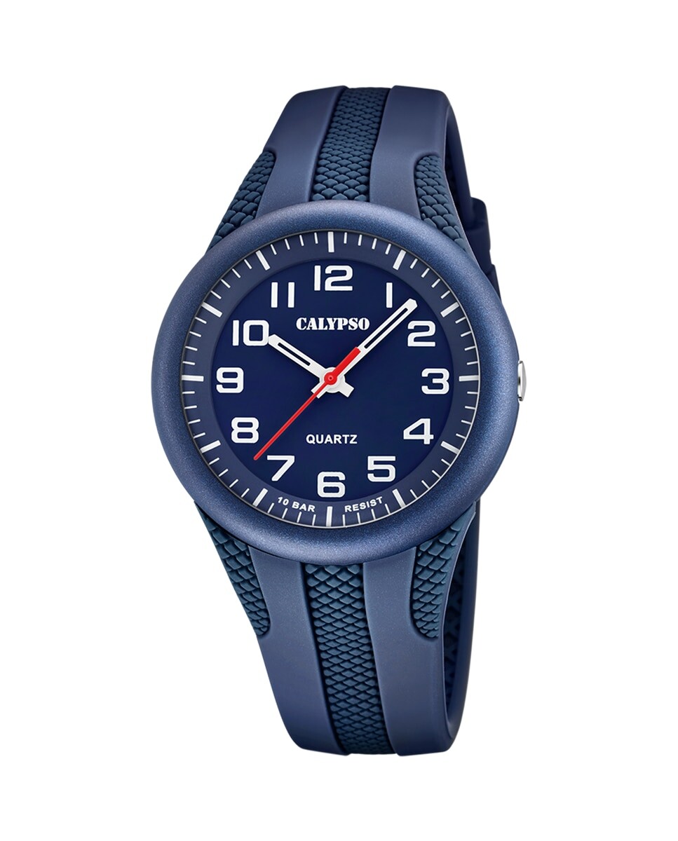 

K5835/3 Мужские часы в уличном стиле, синие резиновые Calypso, синий