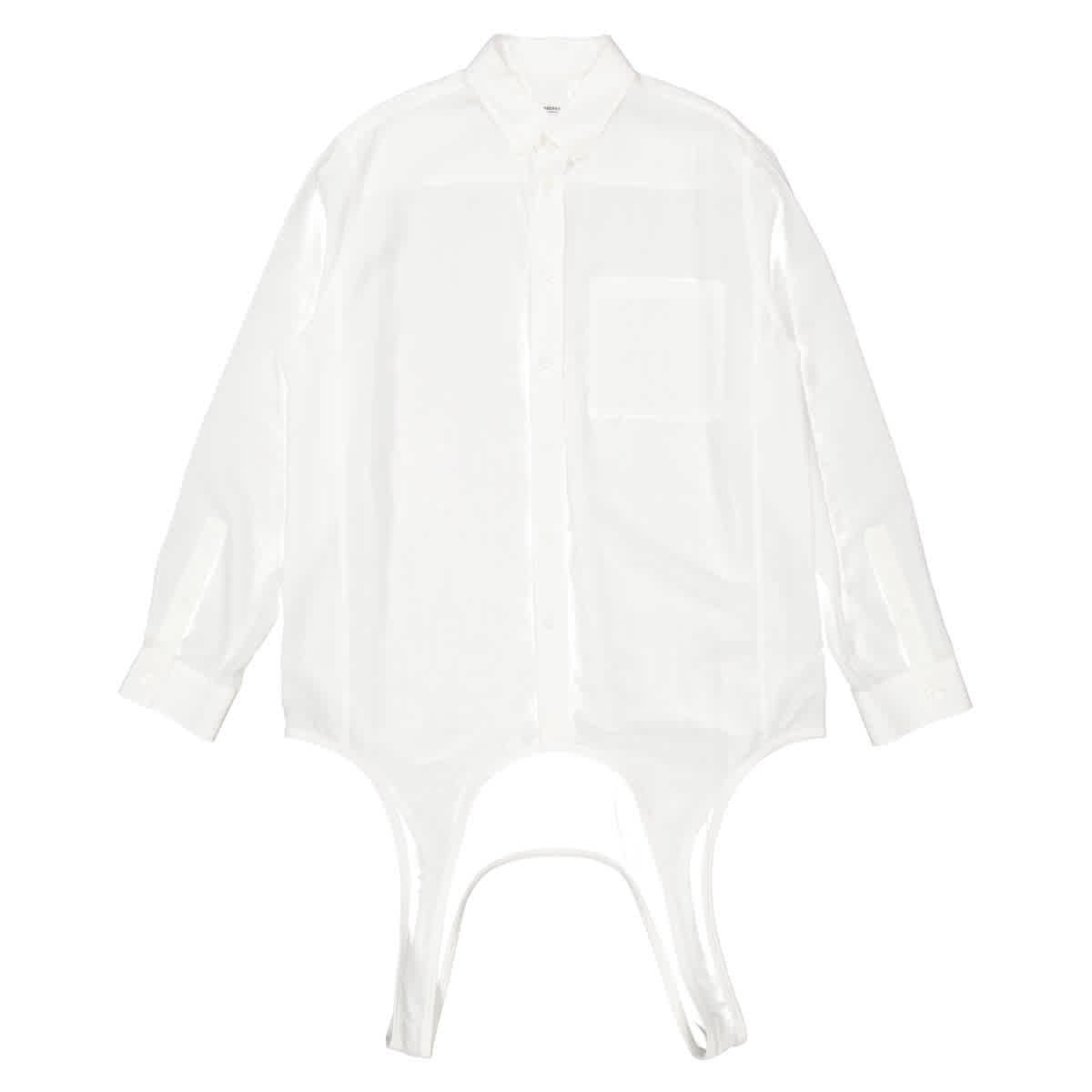 

Рубашка с длинным рукавом Burberry Harness, белый