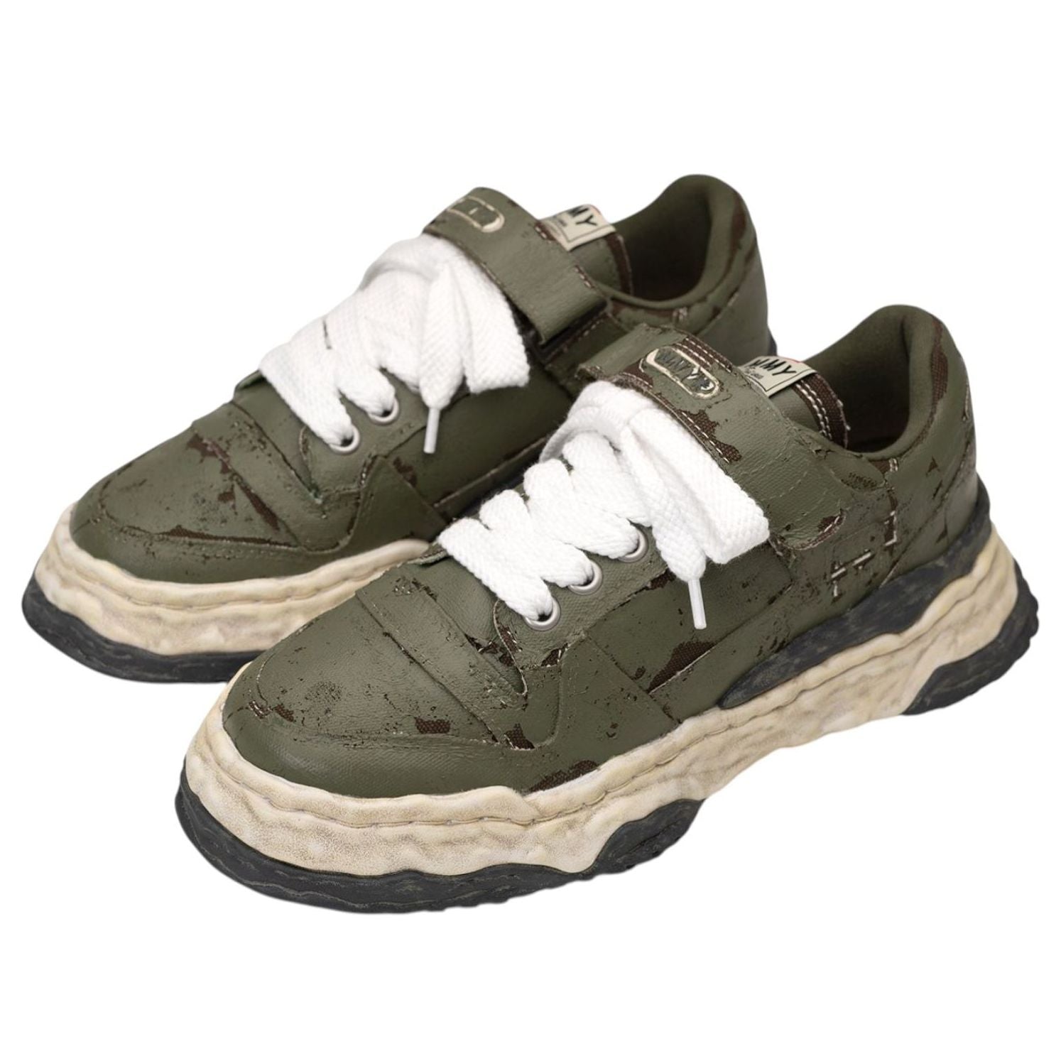 Maison Mihara Yasuhiro x KEITH OG Sole Film Attached Canvas Low 'Khaki' — фото 2