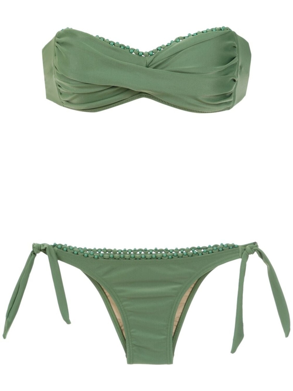 

Amir Slama embroidered bikini, зеленый