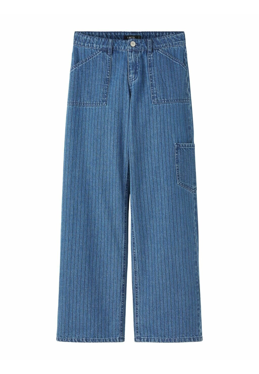 

Джинсы-клеш Wide Fit Cargo LMTD, цвет medium blue denim