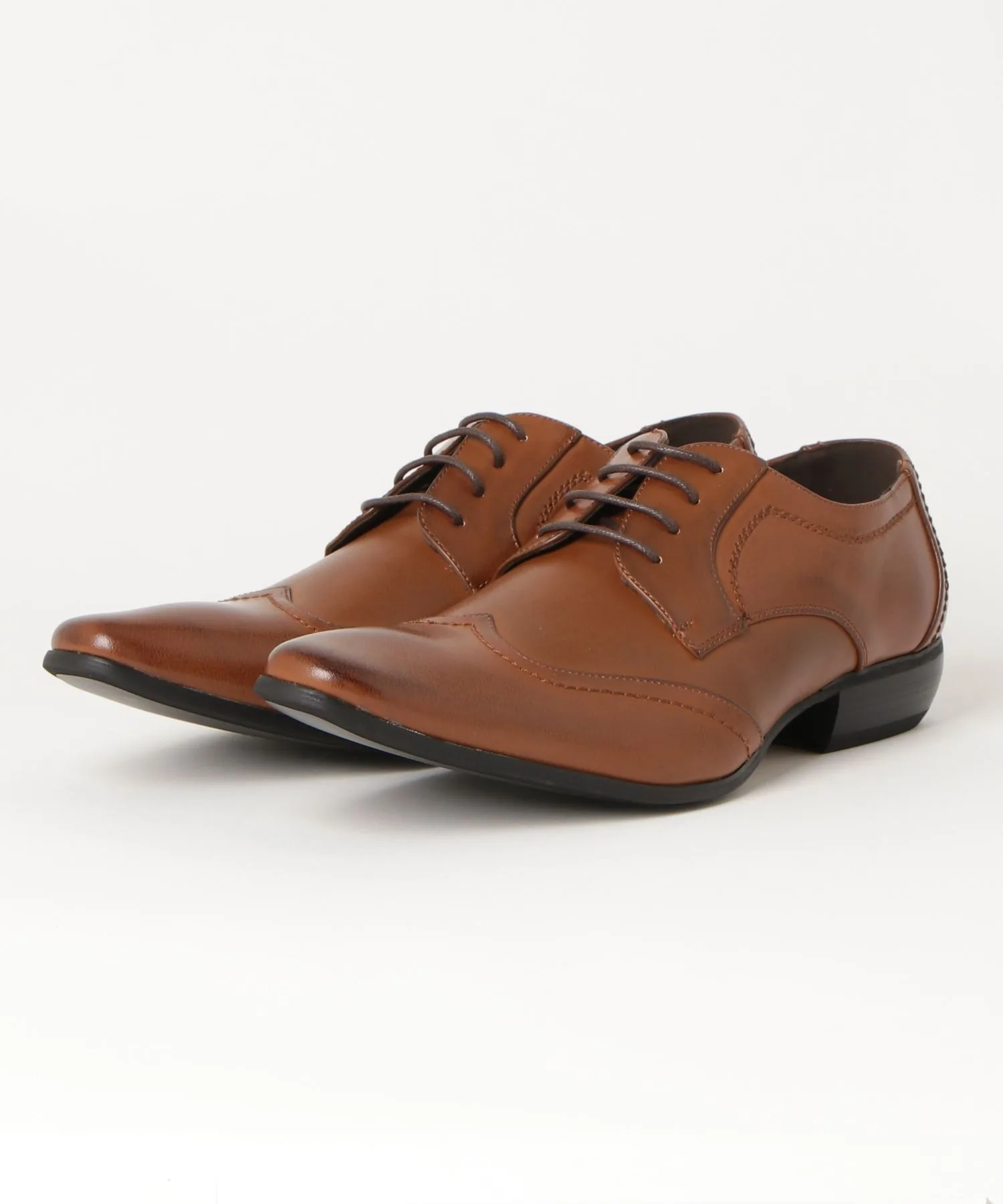 Мужские и женские туфли wingtip квадратный нос Lassu&Friss светло-коричневые