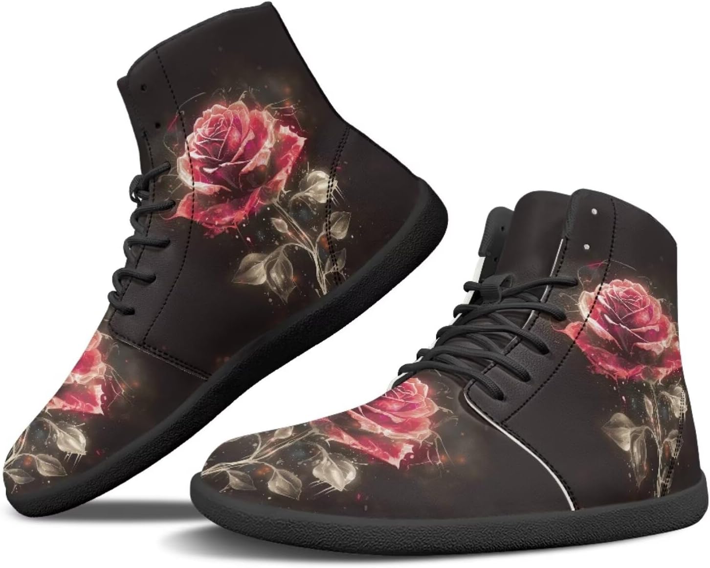 

Женские и мужские босоногообразные ботинки Binienty, широкая полнота, модные кроссовки на шнуровке, минималистичные обувь с нулевым перепадом, уличная обувь, красный