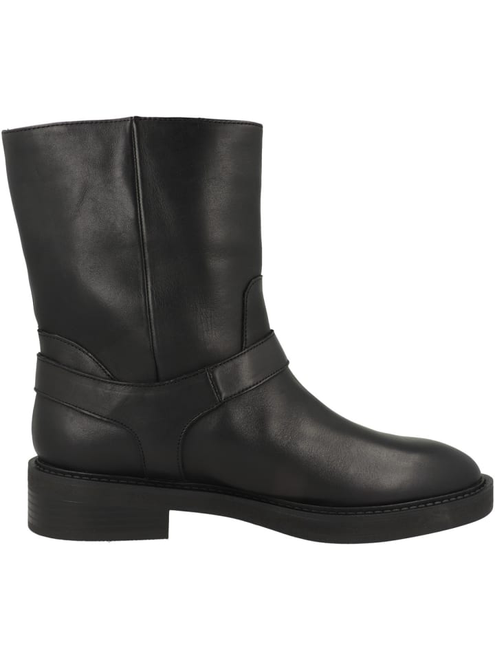Женские ботильоны Steve Madden кожаные с пряжкой, черный — фото 3