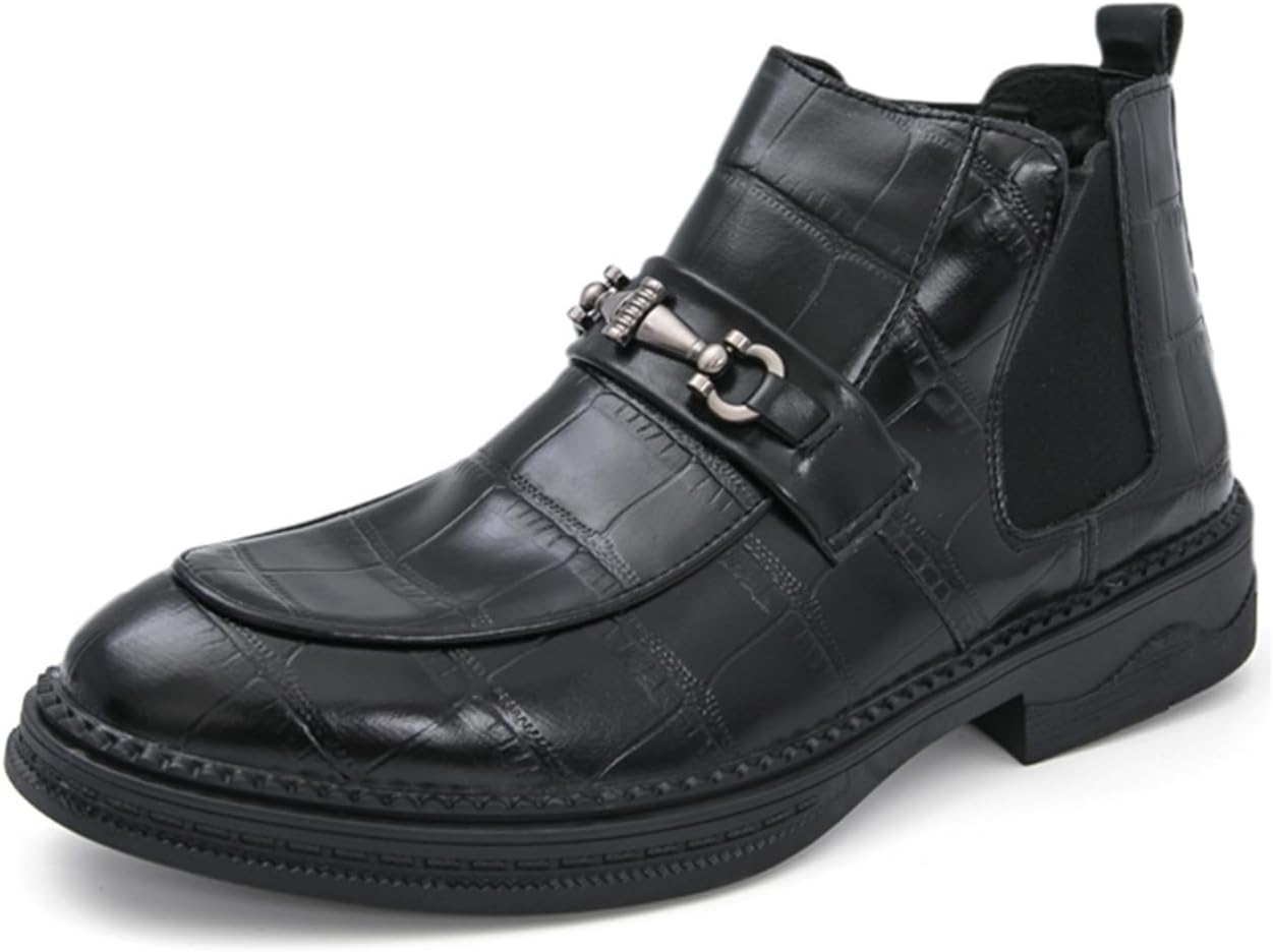 

Мужские ботинки челси Minishion: рабочие, повседневные, нарядные, ботильоны, туфли-чукка, черный