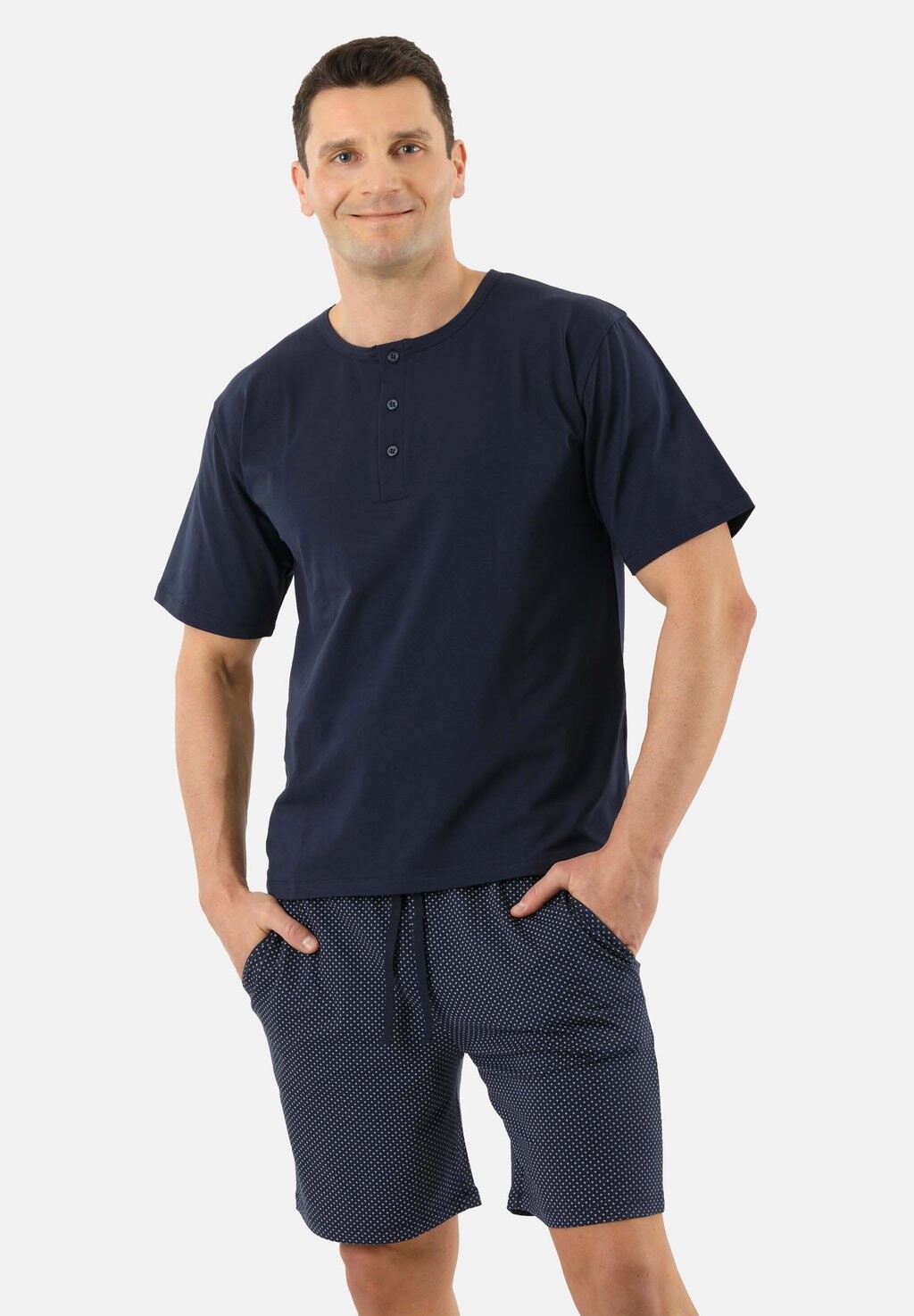

Пижамный комплект PYJAMA KURZ ATMUNGSAKTIV ALBERT KREUZ, темно-синий