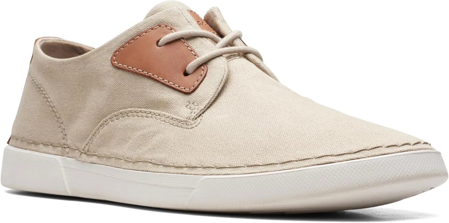 Мужские кроссовки Clarks Gereld Tie, Sand Textile — фото 3