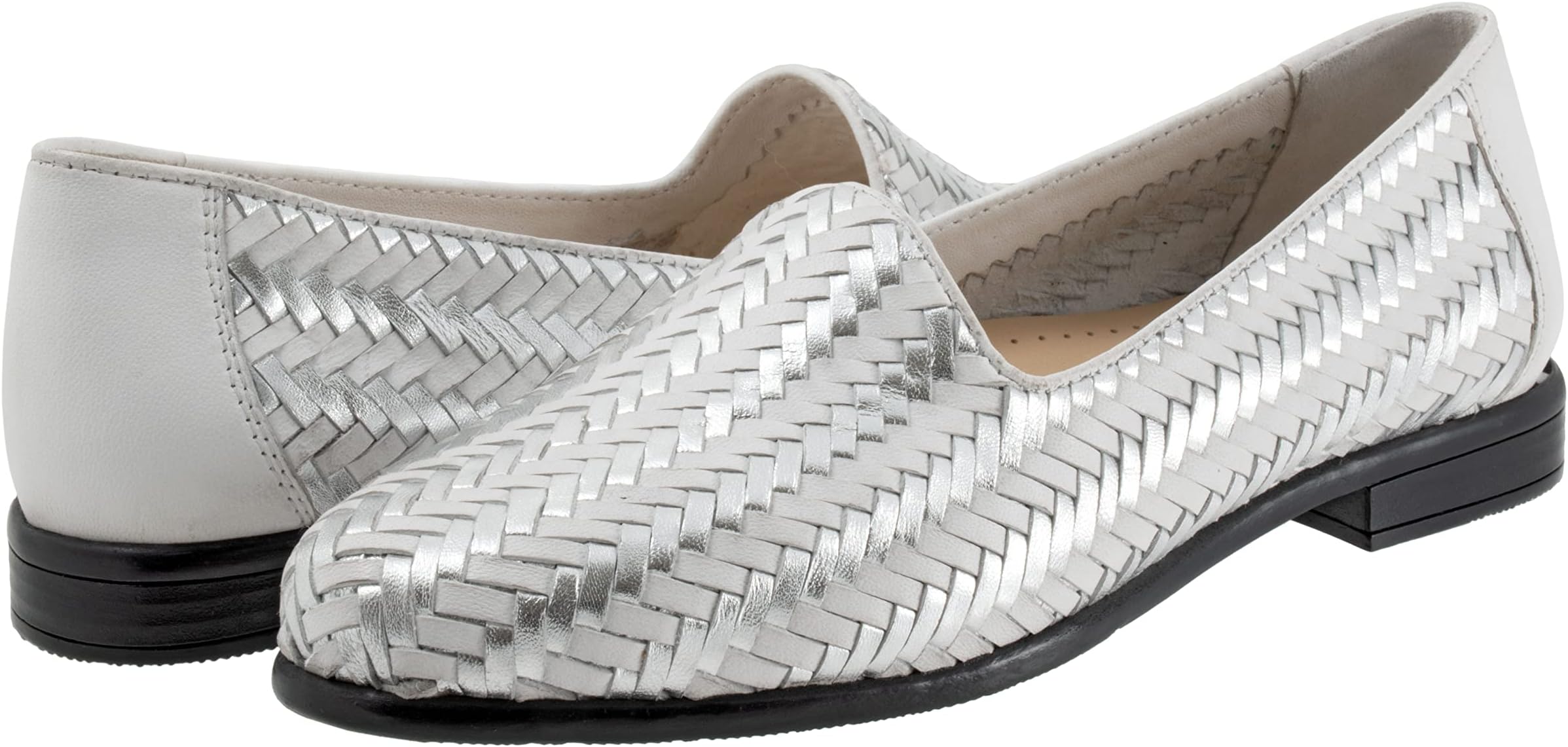 

Лоферы Trotters Liz III, цвет White/Silver