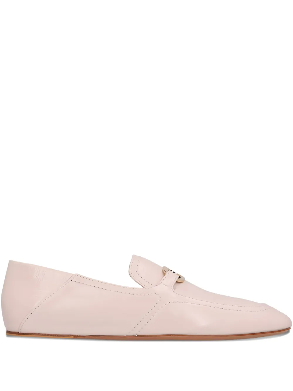 Лоферы с металлическим декором Ferragamo, розовый