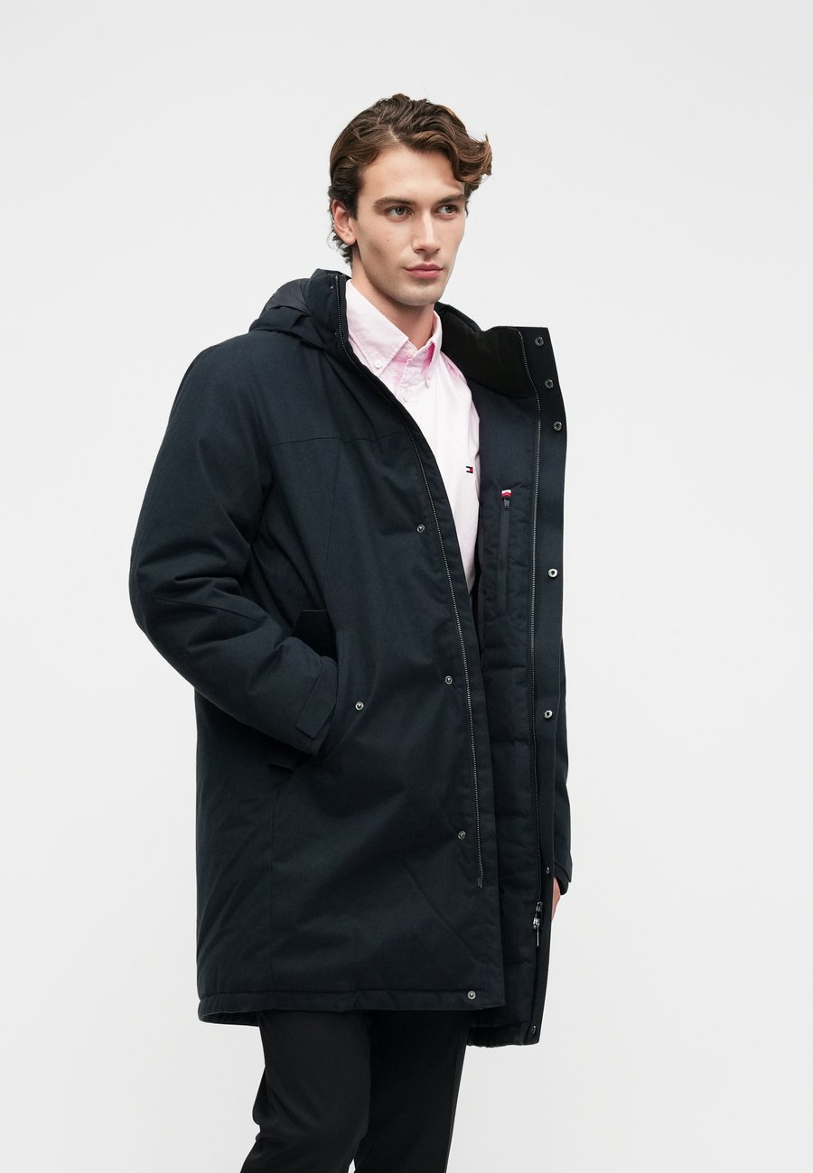 Пальто Tommy Hilfiger HOODED PADDED, Desert Sky/Mottled Dark Blue — фото 4