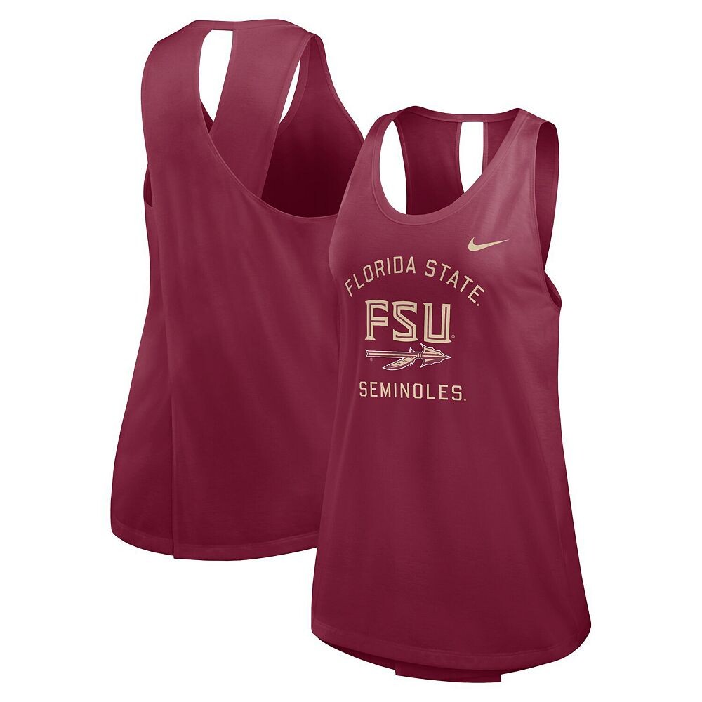 

Женская майка с открытой спиной Nike Garnet Florida State Seminoles Primetime, цвет Fsu Red