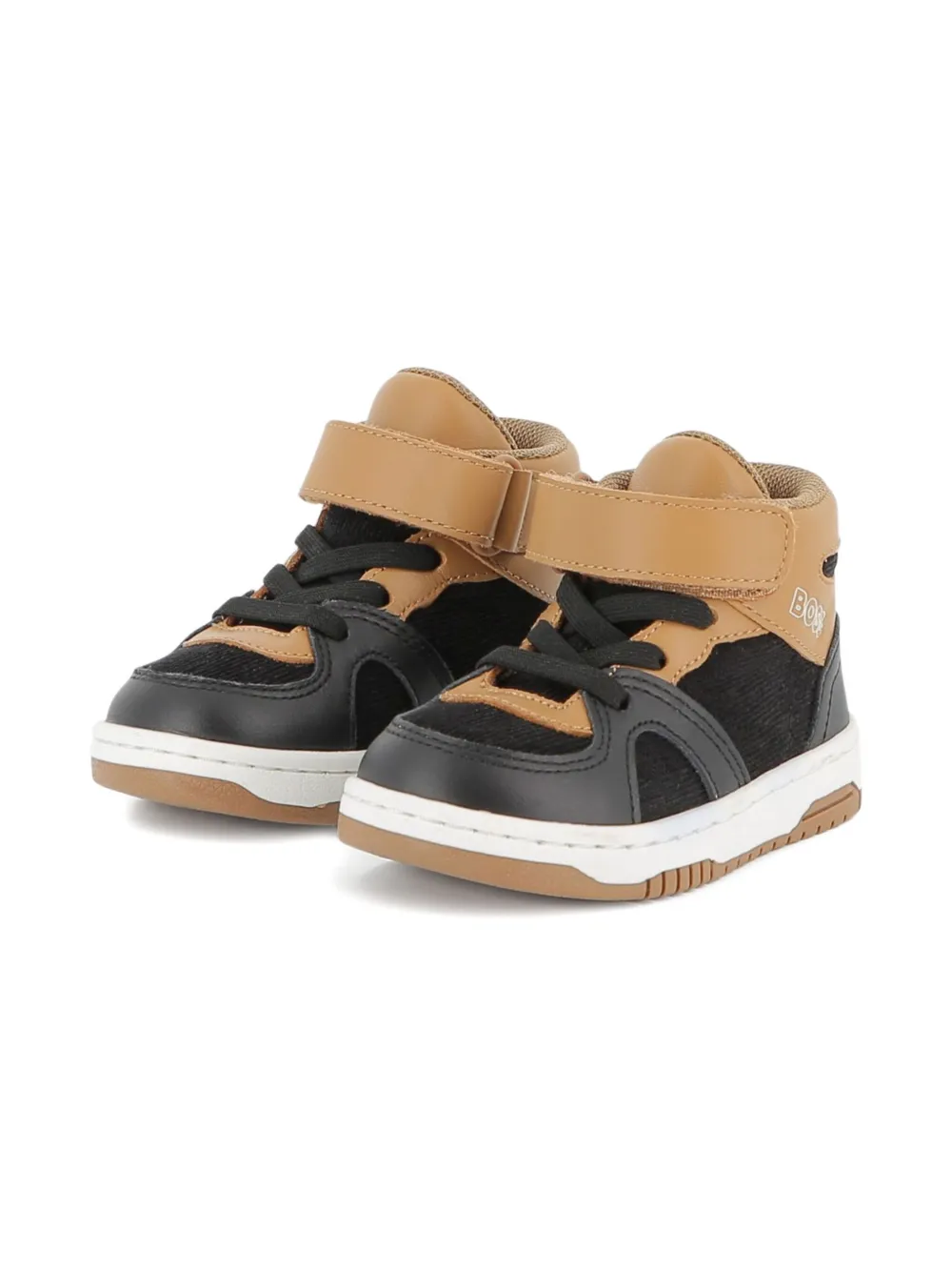 

Кроссовки на липучках BOSS Kidswear, коричневый