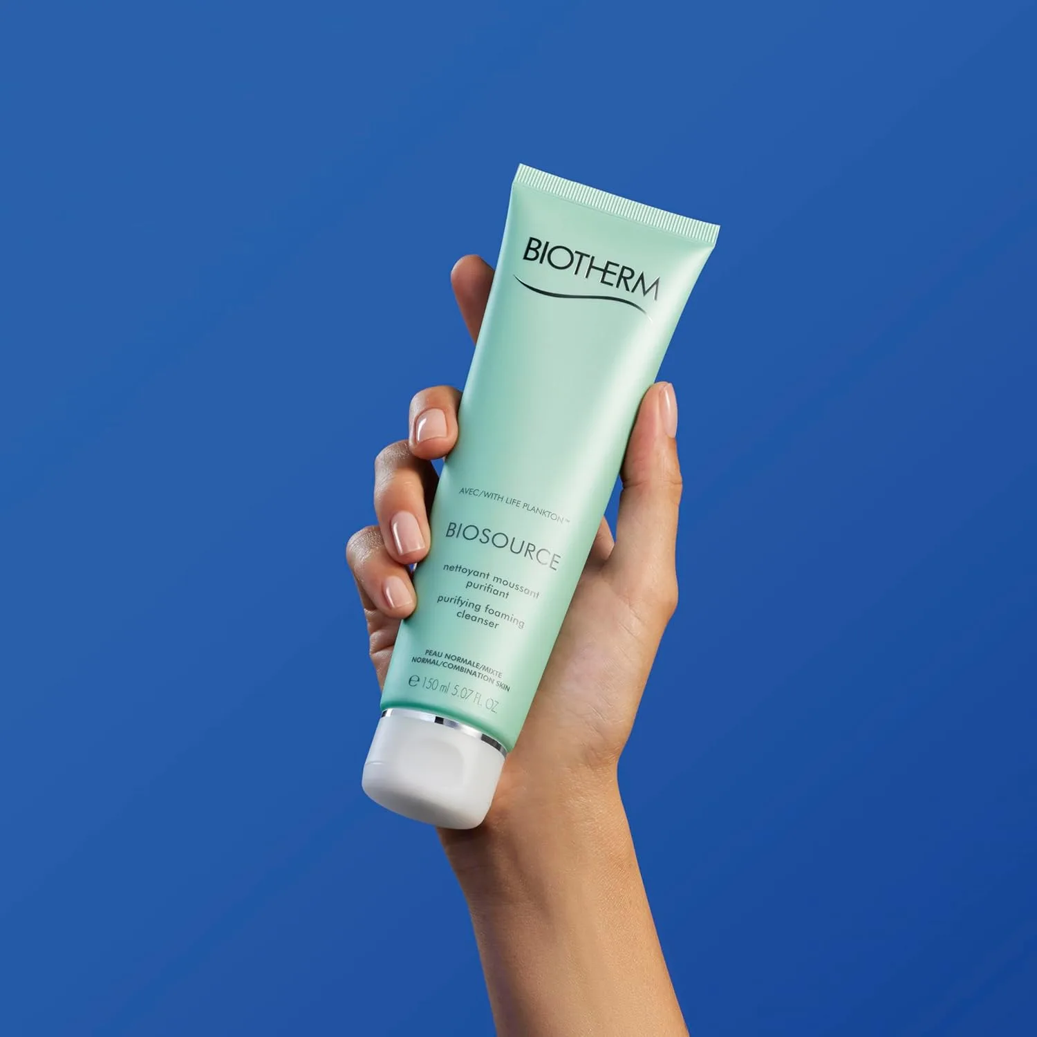 Гель для умывания Biotherm — Очищающая пенка Biosource, тонизирующий и отшелушивающий очищающий гель с, 150 мл — фото 3