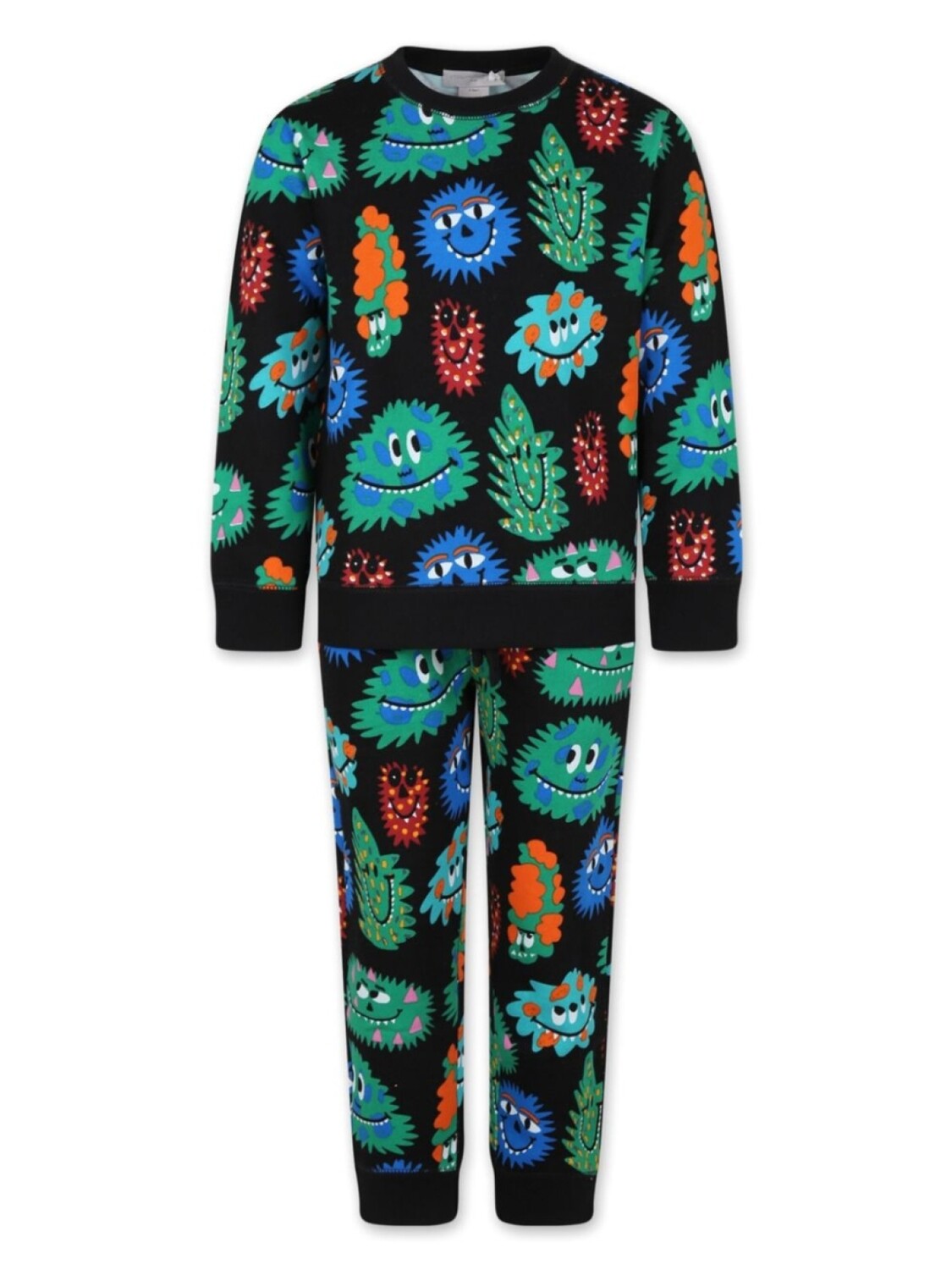 

Комплект спортивного костюма Monster Faces Stella McCartney Kids, черный