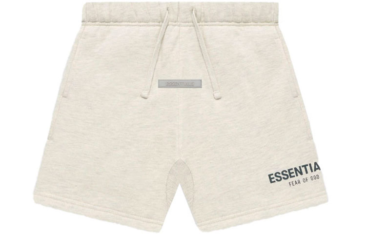 Шорты детские FW21 KidsSweatshort Light Heather Oatmeal Fear Of God Essentials, светло-oat серый — фото 3