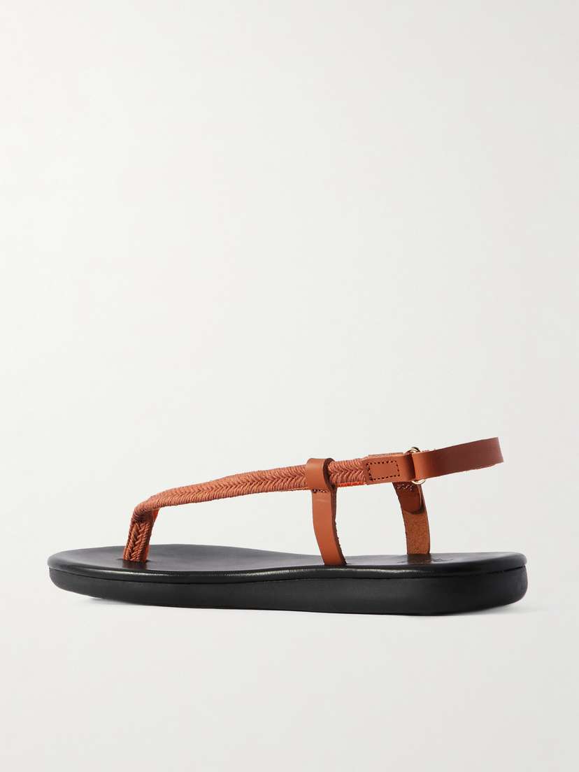 Сандалии Zoi с кожаной отделкой и плетеным шнуром Ancient Greek Sandals, оранжевый — фото 3