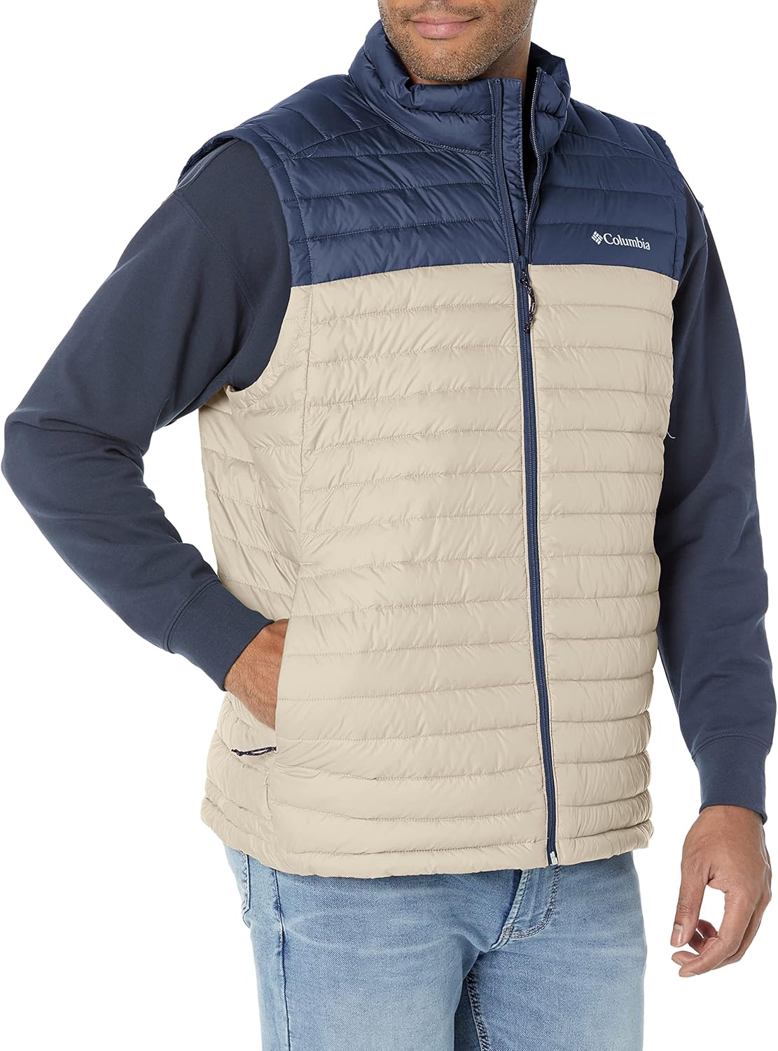 

Columbia мужская жилетка Silver Falls, Ancient Fossil/Collegiate Navy