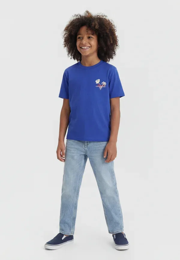 Футболка Jorhyeres back crayon tee print t-shirt Jack & Jones Junior, голубой