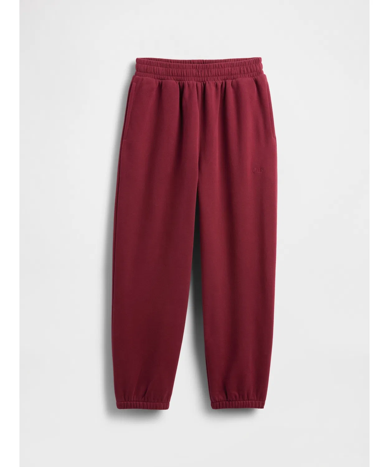 Детские спортивные штаны свободного кроя Gap Vintage Soft, красные — фото 4