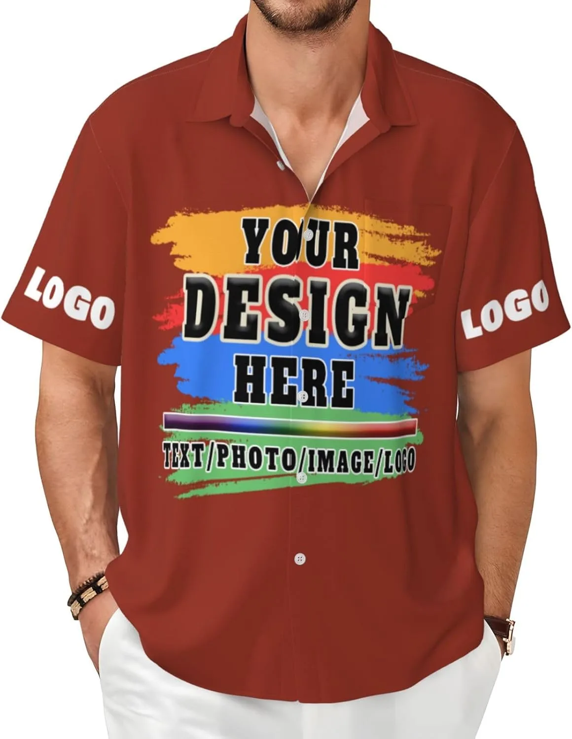 

Кастомная рубашка с пуговицами Dewckte