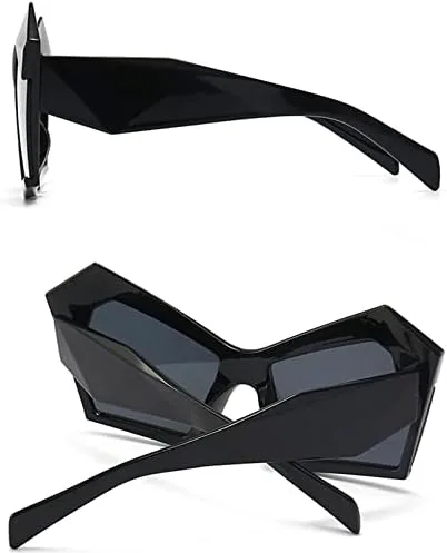 

Большие солнцезащитные очки для женщин, винтажные большие очки неправильной формы, мужские солнцезащитные очки с защитой от УФ-излучения UV400 MTZJH, Green