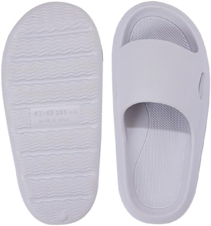 

Женские и мужские шлепанцы EDOSIR с облачным эффектом для душа и дома, большие размеры, серый