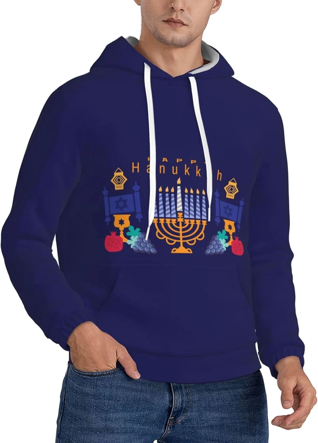 

Толстовка с капюшоном Happy Hanukkah SDERDZSE