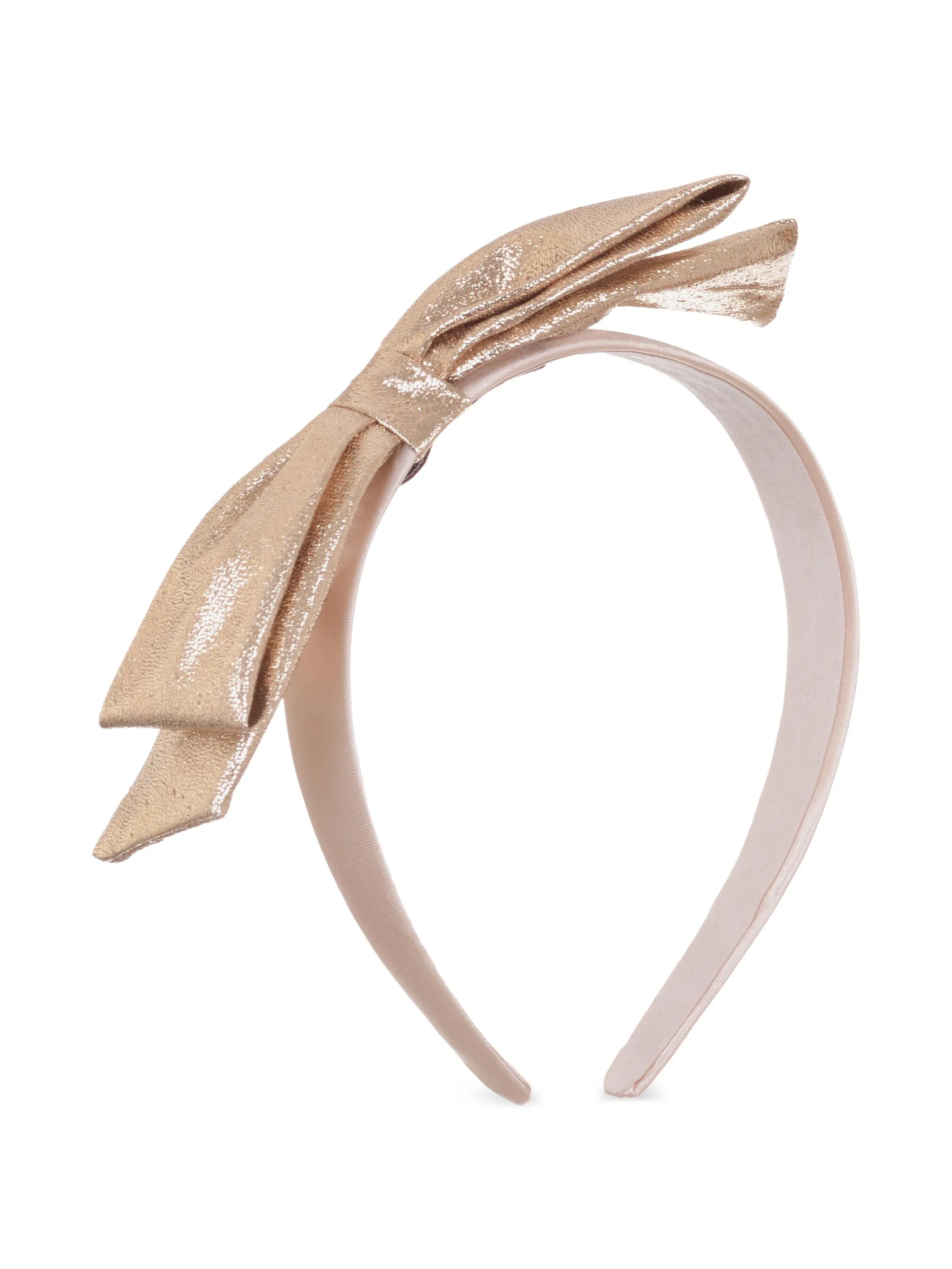 

Повязка на голову с бантом Hucklebones London, золотистый