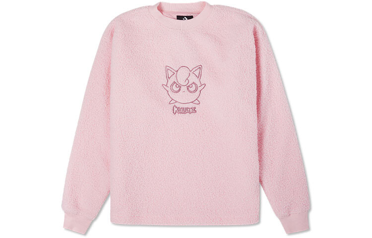 

Толстовка X POKEMON Jigglypuff Sherpa Crewneck розовая Converse, розовый